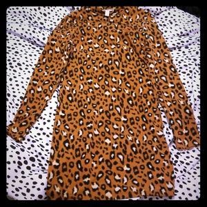 Forever 21 leopard bodycon dress